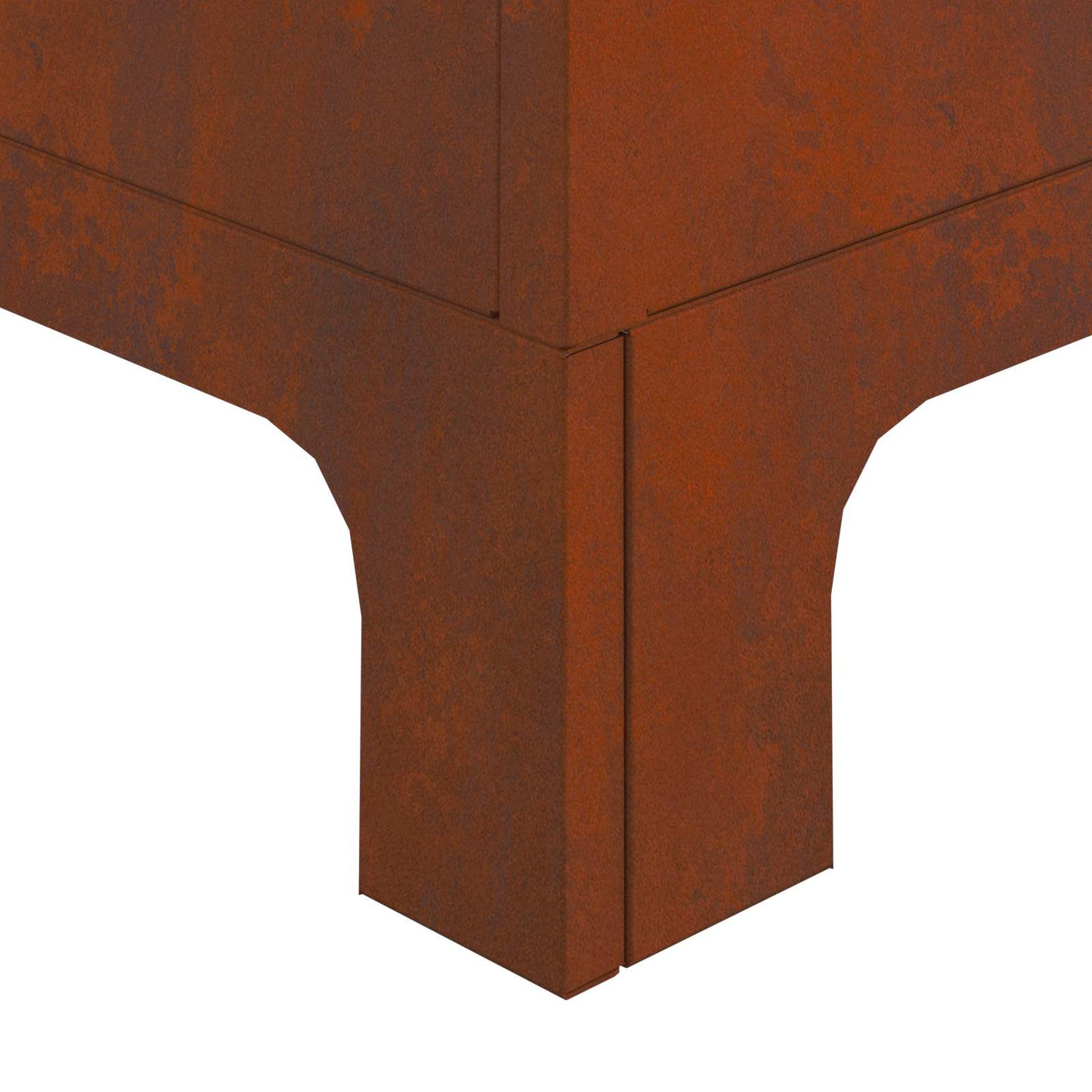 vidaXL Φωτιά Καφέ 50 x 50 x 70 cm Ατσάλι Σκληρυθέν στον Αέρα