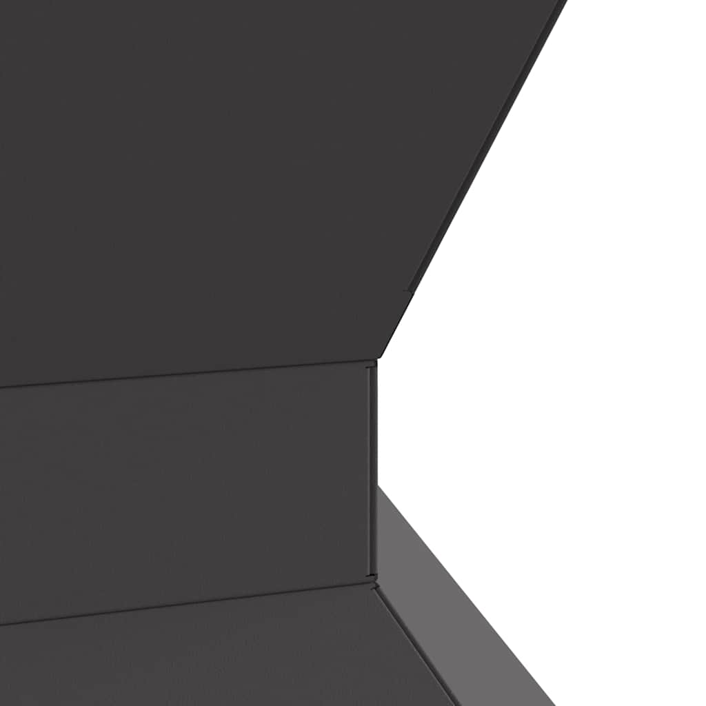 vidaXL Φωτιά Μαύρο 50 x 50 x 40 cm Ατσάλι