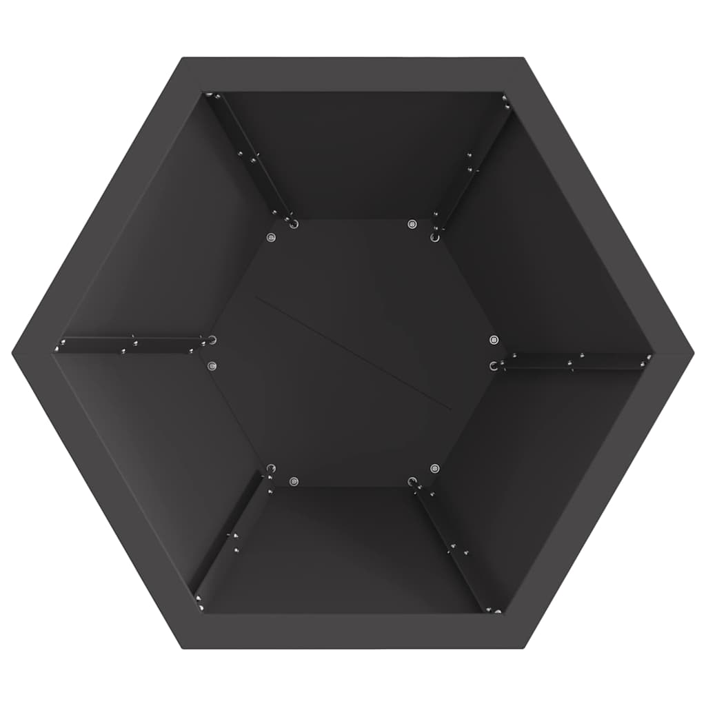 vidaXL Φωτιά Μαύρο 50 x 50 x 40 cm Ατσάλι