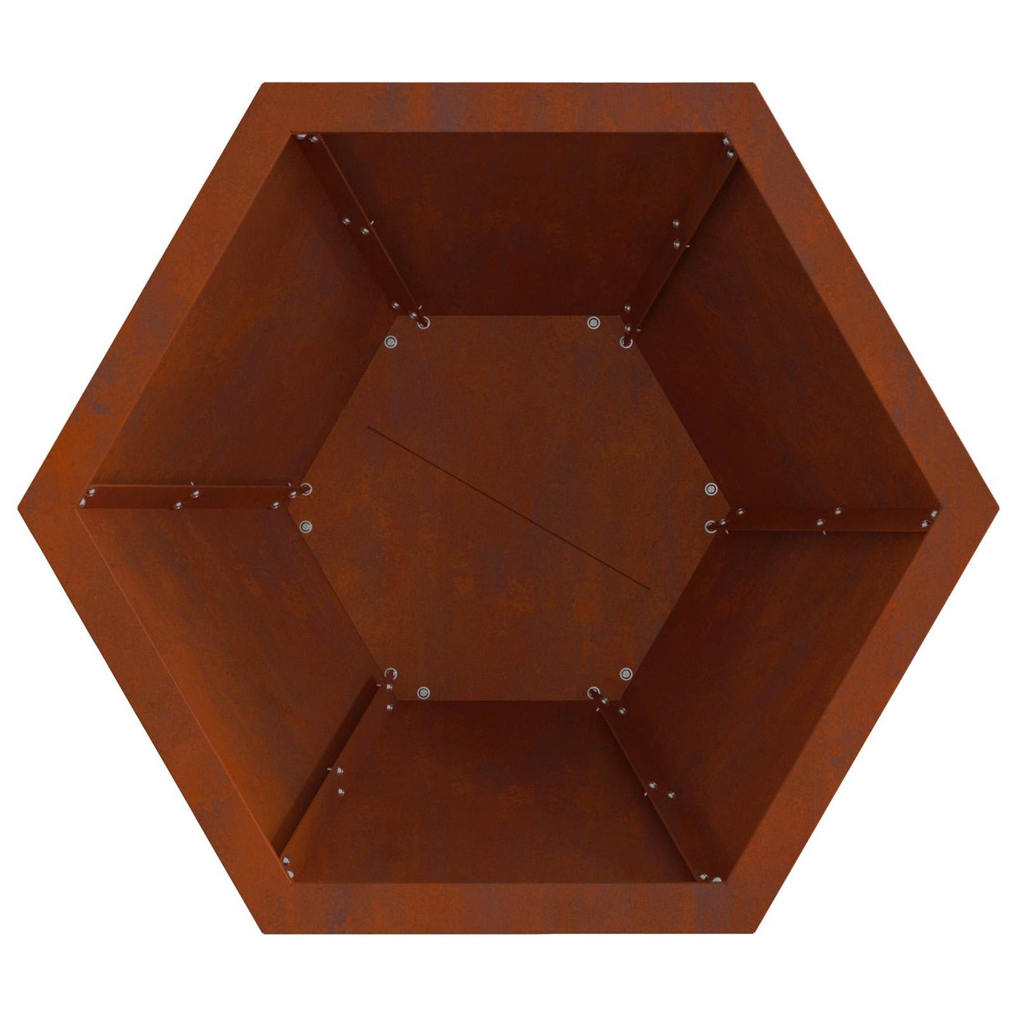vidaXL Φωτιά Καφέ 50 x 50 x 40 cm Ατσάλι Σκληρυθέν στον Αέρα
