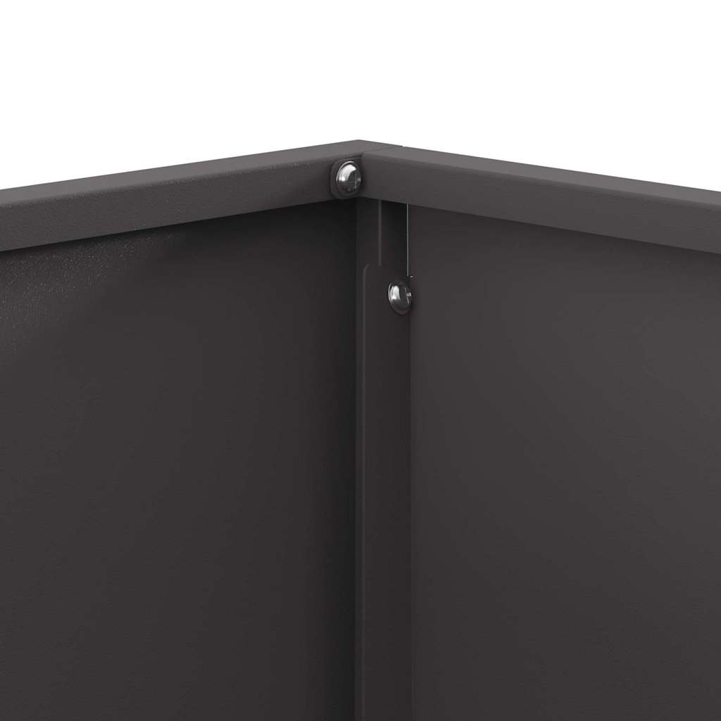 vidaXL Φωτιά Μαύρο 60 x 60 x 30 cm Ατσάλι