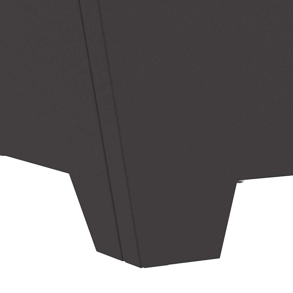 vidaXL Φωτιά Μαύρο 60 x 60 x 30 cm Ατσάλι