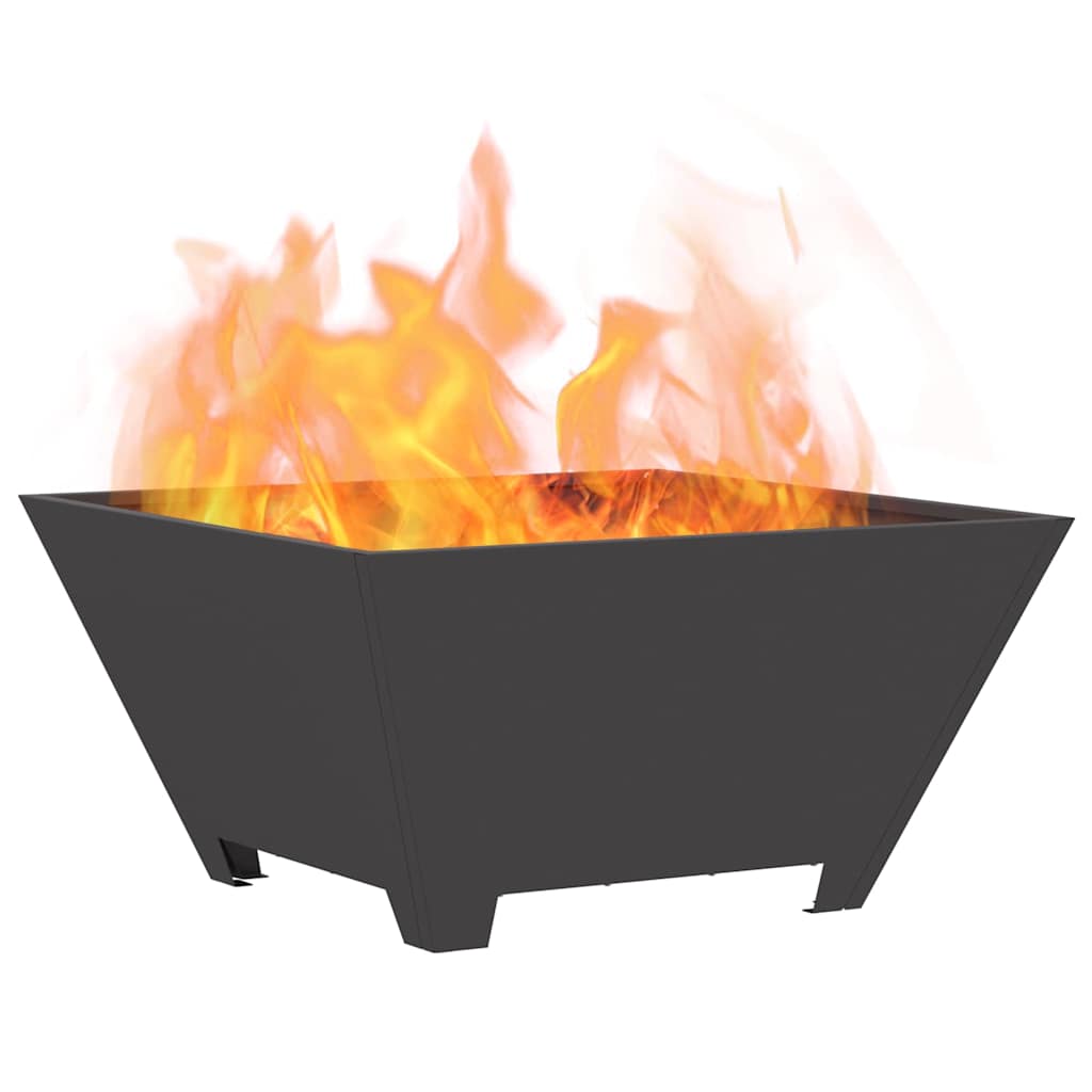 vidaXL Φωτιά Μαύρο 60 x 60 x 30 cm Ατσάλι