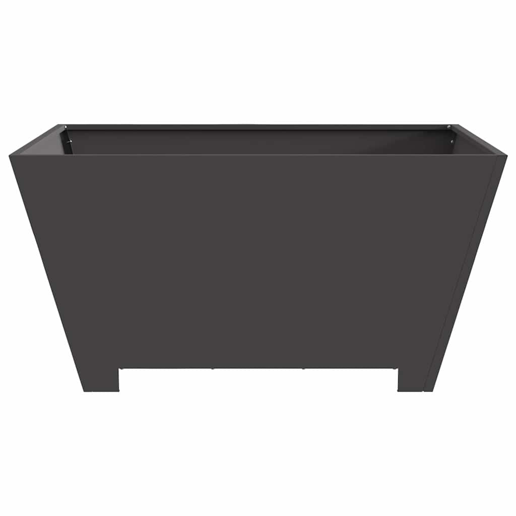 vidaXL Φωτιά Μπολ Μαύρο 80 x 80 x 40 cm Ατσάλι Σκληρυθέν στον Αέρα