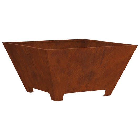 vidaXL Φωτιά σε μπολ Σκ rusty 80 x 80 x 40 cm