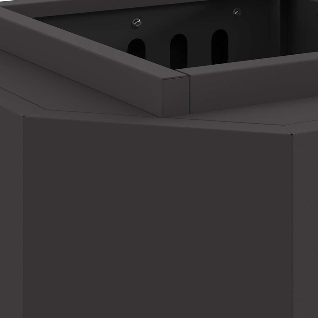 vidaXL Σόμπα Φωτιάς Χωρίς Καπνό Μαύρο 38 x 38 x 51 cm Ατσάλι