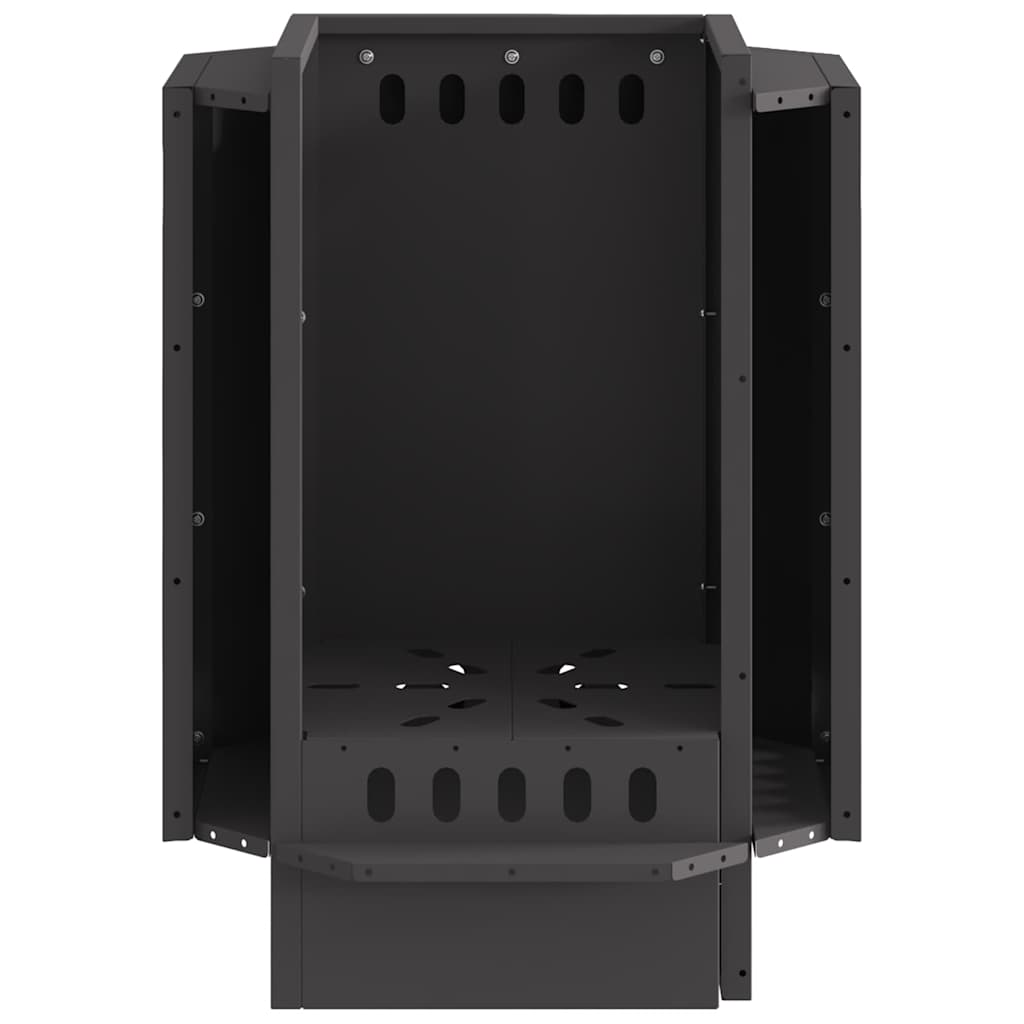 vidaXL Σόμπα Φωτιάς Χωρίς Καπνό Μαύρο 38 x 38 x 51 cm Ατσάλι