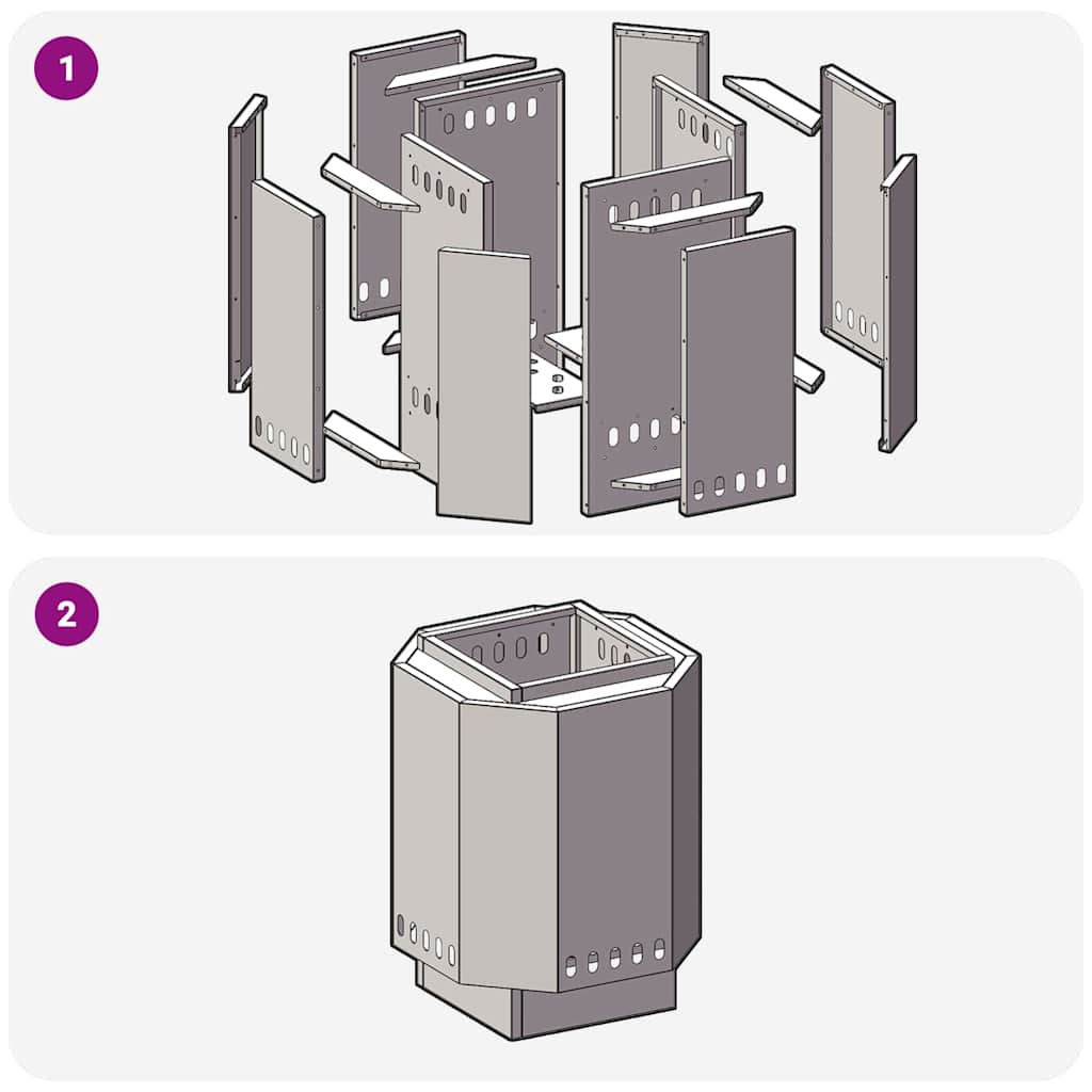 vidaXL Σόμπα Φωτιάς Χωρίς Καπνό Μαύρο 38 x 38 x 51 cm Ατσάλι