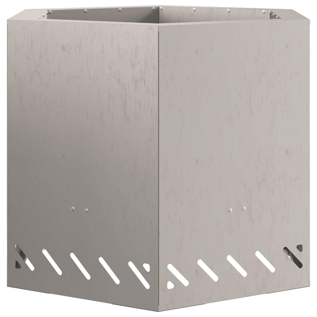 vidaXL Σόμπα Φωτιάς Χωρίς Καπνό Καφέ 58 x 58 x 51 cm Ατσάλι καιρό