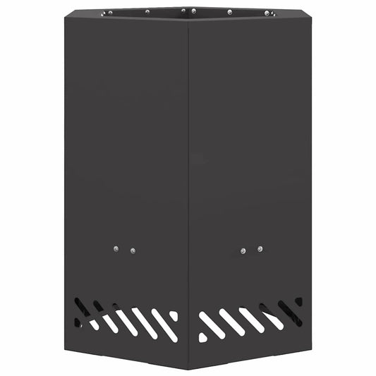 vidaXL Σόμπα Φωτιάς Χωρίς Καπνό Μαύρο 38 x 38 x 51 cm Ατσάλι