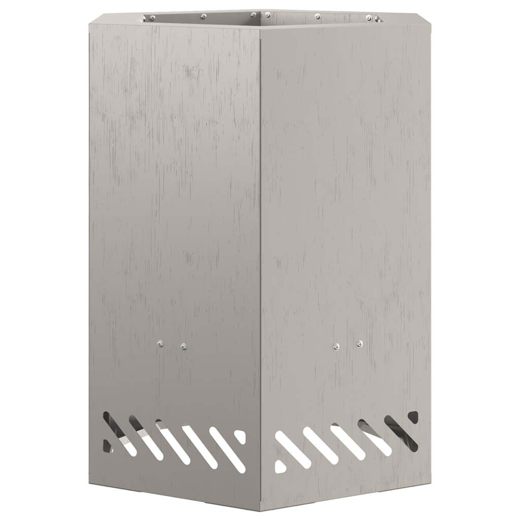 vidaXL Σόμπα Φωτιάς Χωρίς Καπνό Καφέ 38 x 38 x 51 cm Ατσάλι καιρό