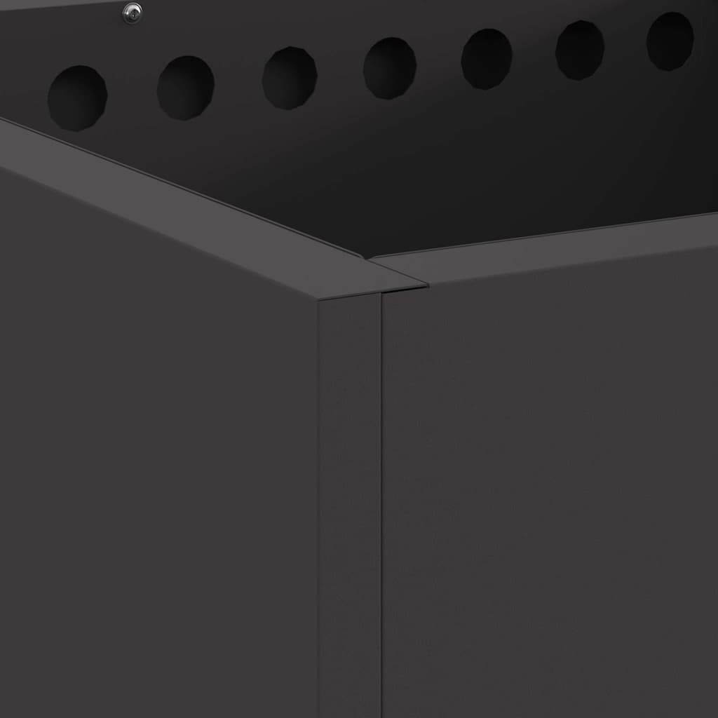 vidaXL Σόμπα Φωτιάς Χωρίς Καπνό Μαύρο 48 x 48 x 50 εκ Ατσάλι