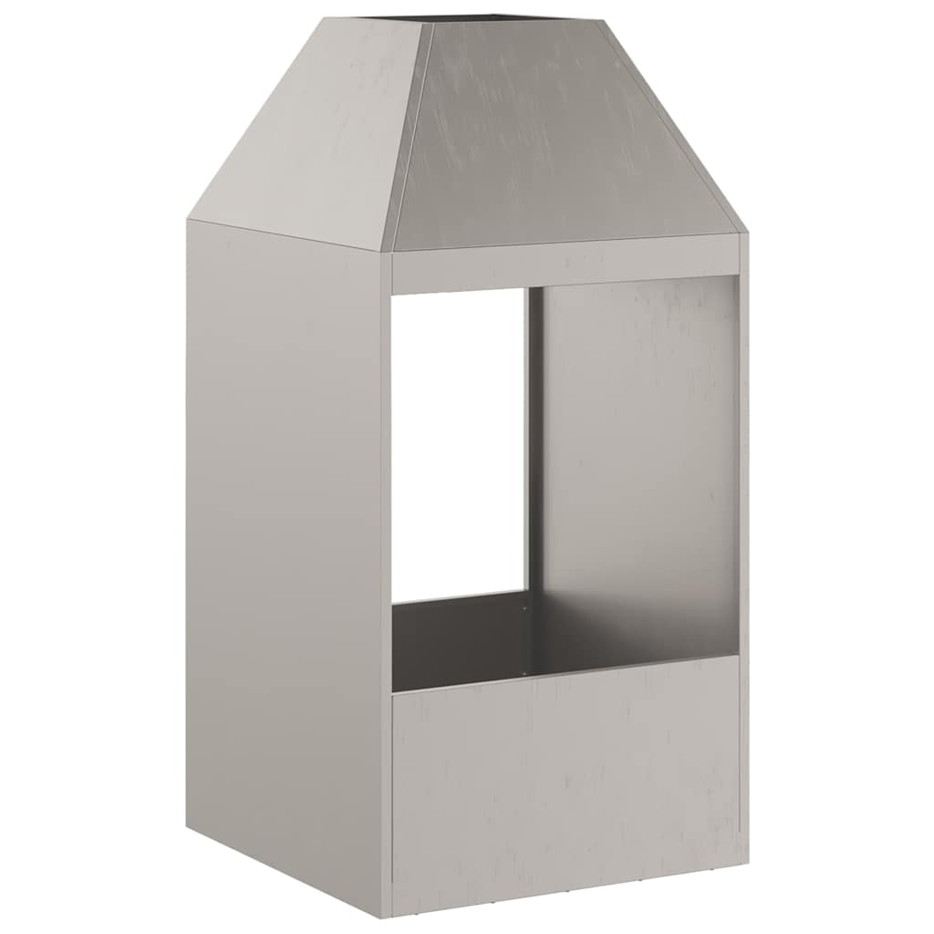 vidaXL Φωτιά Καφέ 50 x 50 x 100 cm Ατσάλι Σκληρυθέν στον Αέρα