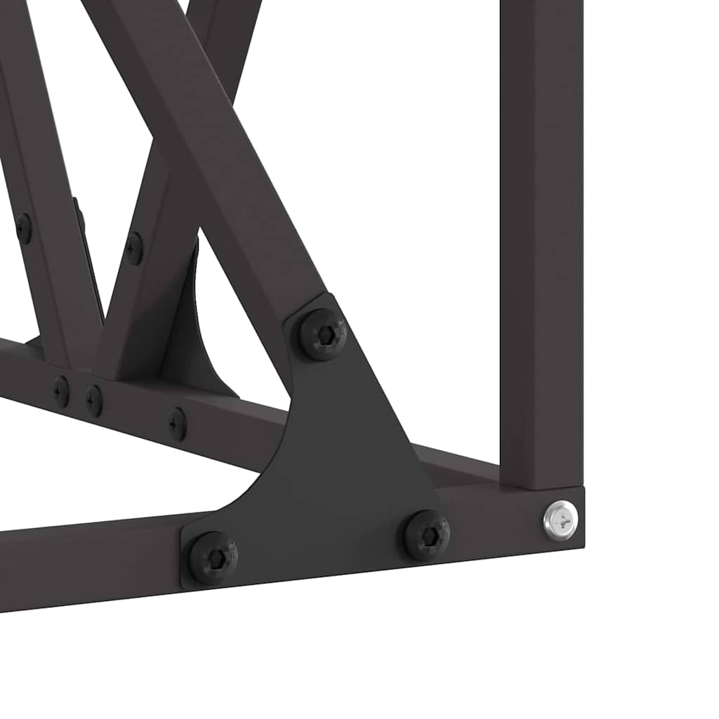 vidaXL Φωτιά Μαύρο 50 x 50 x 35 cm Ατσάλι