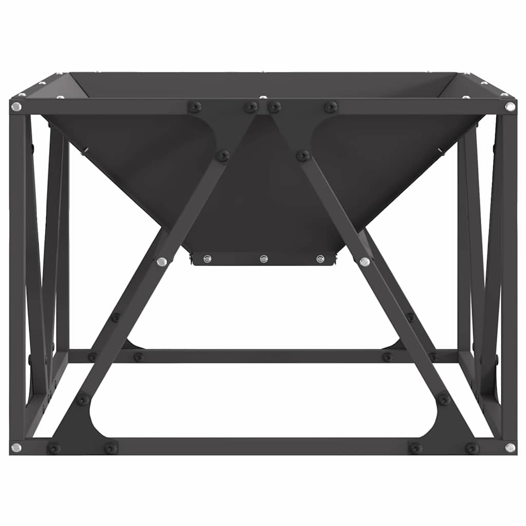 vidaXL Φωτιά Μαύρο 50 x 50 x 35 cm Ατσάλι