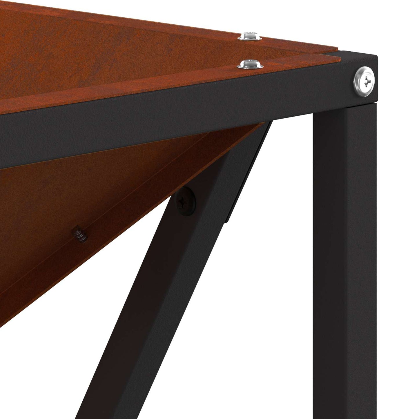 vidaXL Φωτιά Καφέ 50 x 50 x 35 cm Ατσάλι Σκληρυθέν στον Αέρα