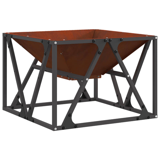 vidaXL Φωτιά Καφέ 50 x 50 x 35 cm Ατσάλι Σκληρυθέν στον Αέρα