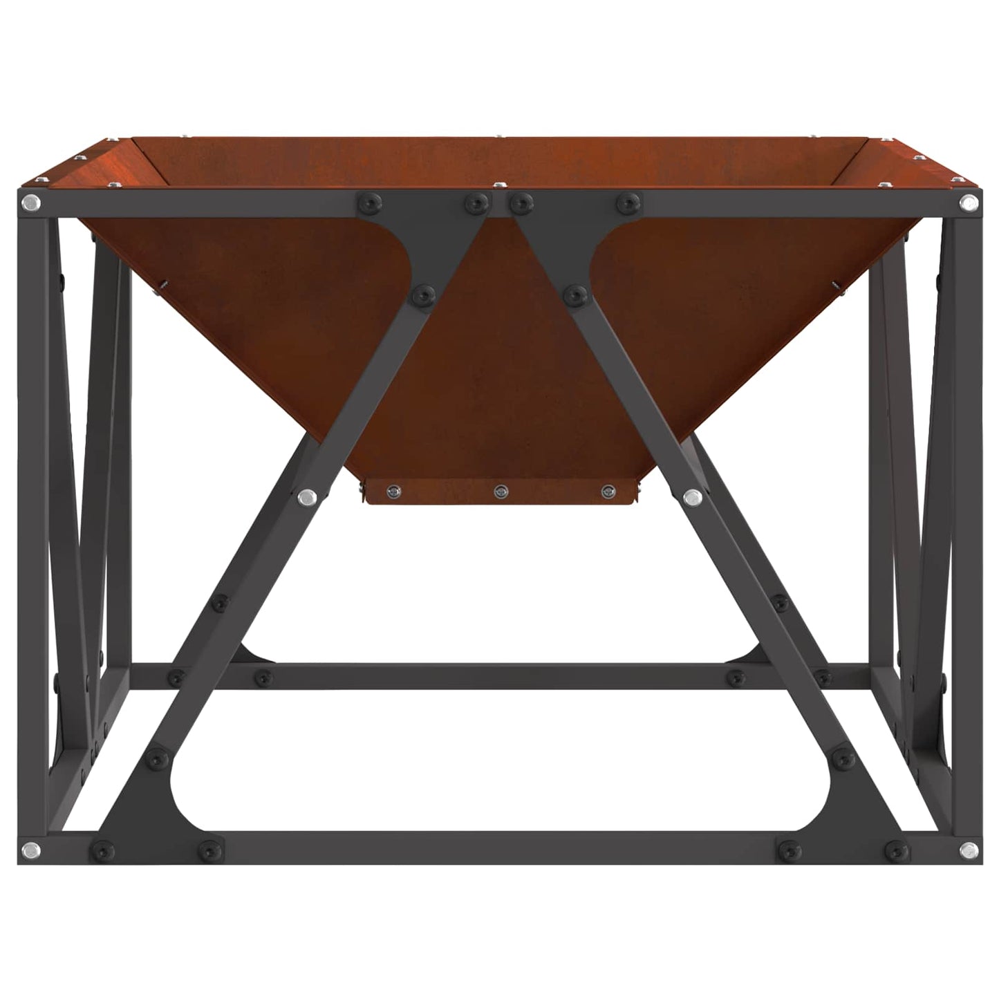 vidaXL Φωτιά Καφέ 50 x 50 x 35 cm Ατσάλι Σκληρυθέν στον Αέρα