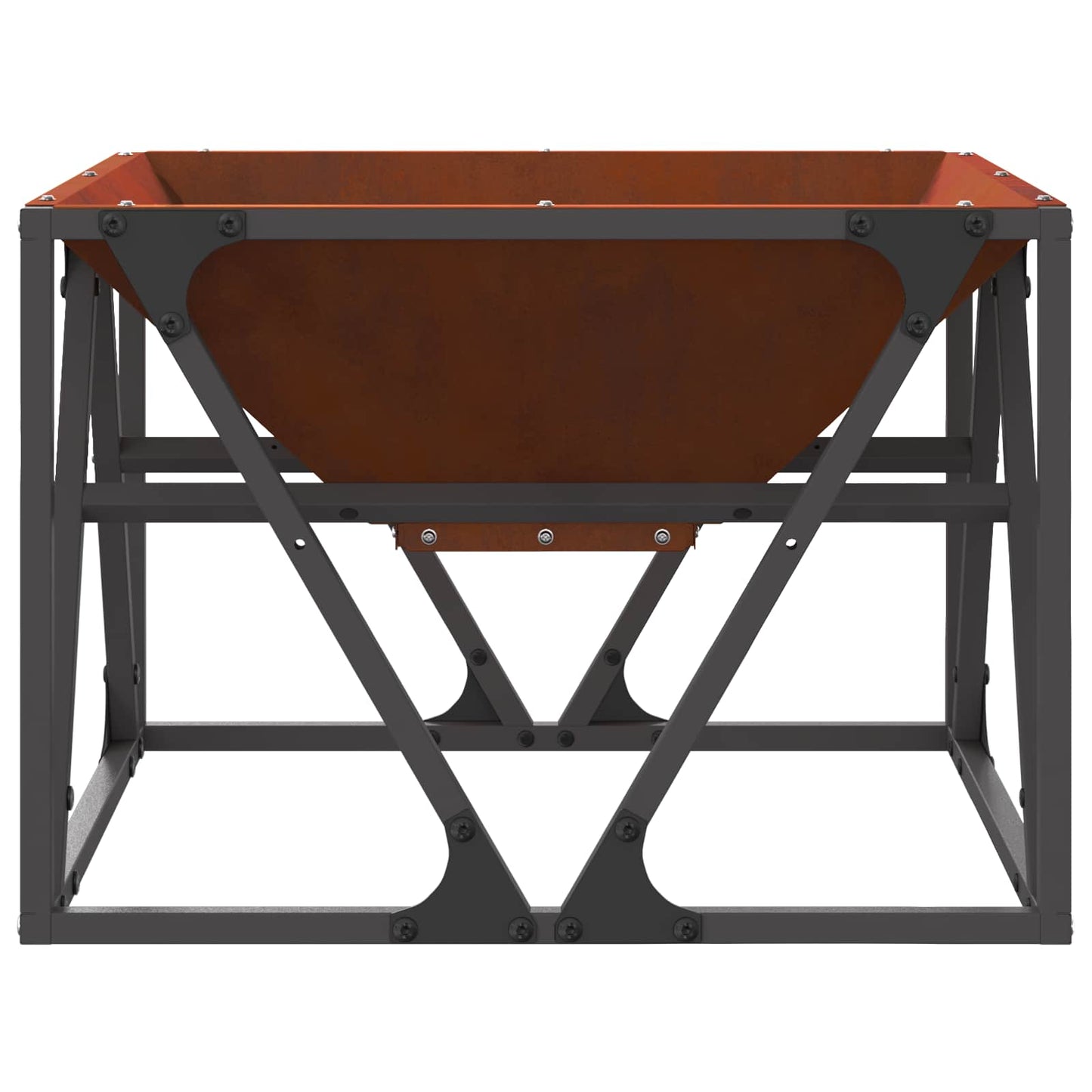 vidaXL Φωτιά Καφέ 50 x 50 x 35 cm Ατσάλι Σκληρυθέν στον Αέρα