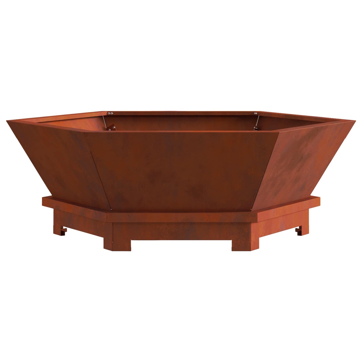 vidaXL Φωτιά Καφέ 75 x 75 x 28 εκ. Ατσάλι Σκληρυθέν στον Αέρα
