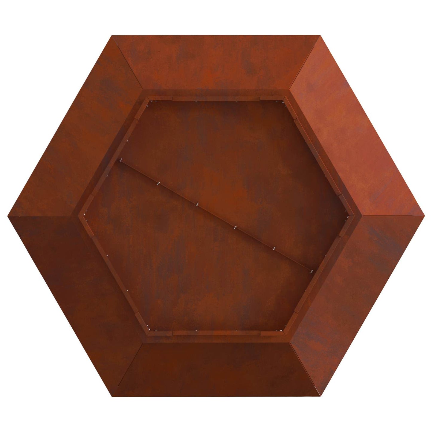 vidaXL Φωτιά Καφέ 100 x 100 x 28 εκ. Ατσάλι Σκληρυθέν στον Αέρα