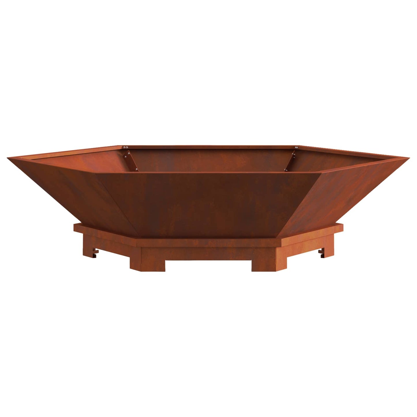 vidaXL Φωτιά Καφέ 100 x 100 x 28 εκ. Ατσάλι Σκληρυθέν στον Αέρα