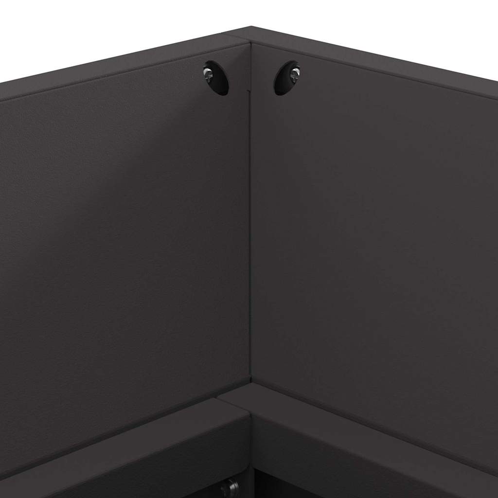 vidaXL Φωτιά Μαύρο 160 x 45 x 35 εκ Ατσάλι
