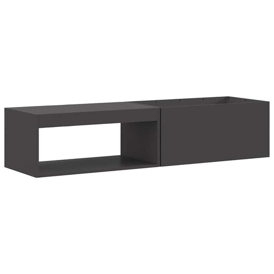 vidaXL Φωτιά Μαύρο 160 x 45 x 35 εκ Ατσάλι