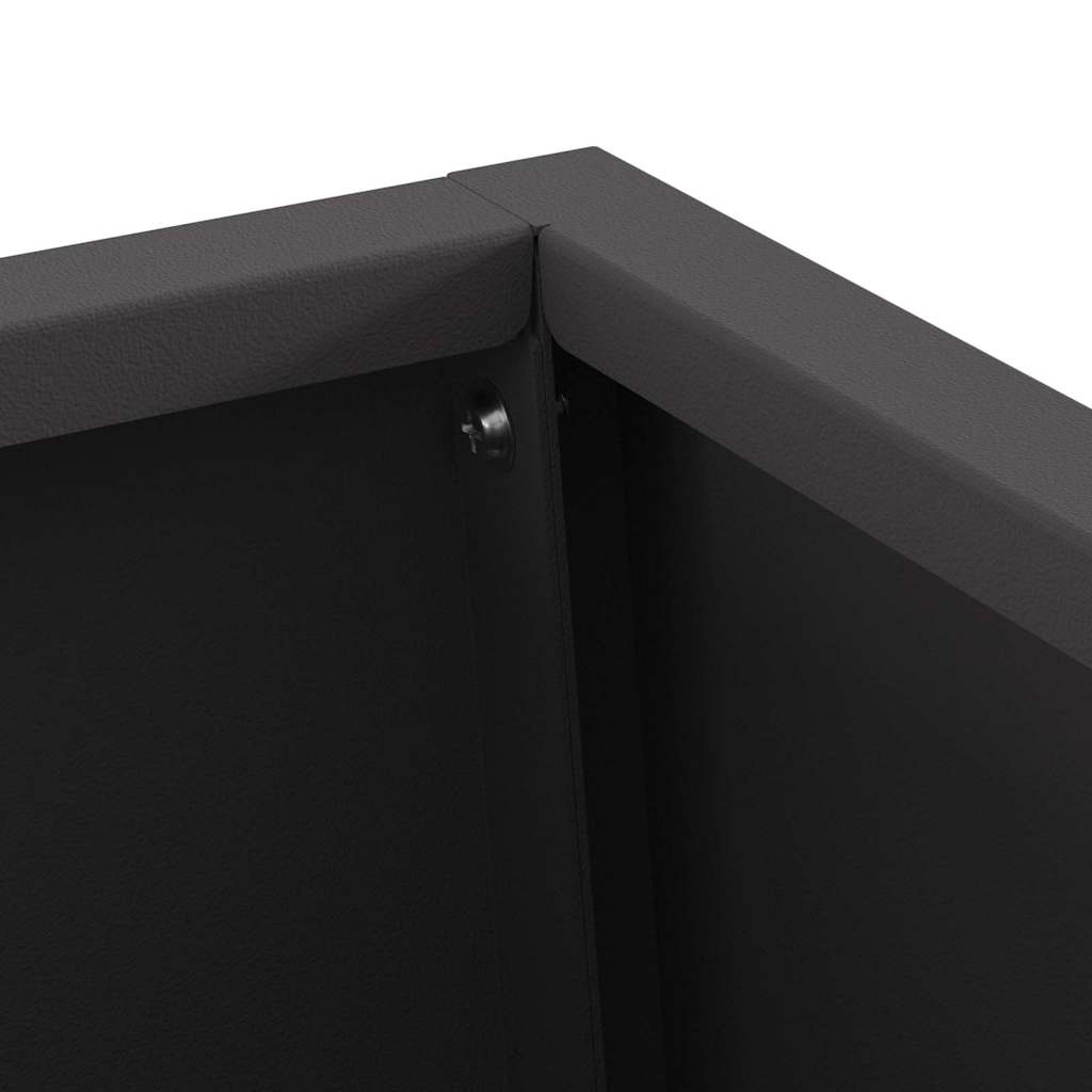 vidaXL Φωτιά Μαύρο 50 x 35 x 100 εκ. Ατσάλι
