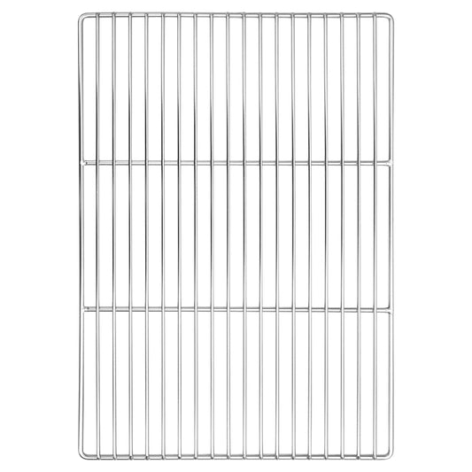 vidaXL Σχάρα ψησίματος Ασημί 50 x 35 cm Ανοξείδωτο ατσάλι