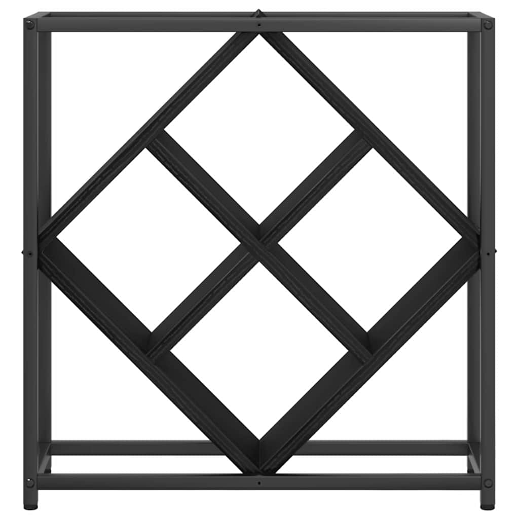 vidaXL Ράφι Κρασιού Μαύρη δρυς 51 x 18 x 52.5 εκ. Επεξεργασμένο ξύλο