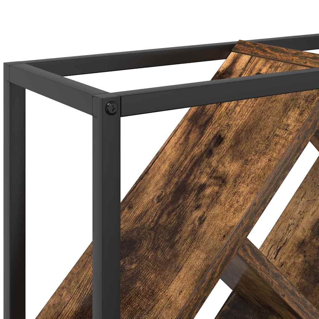 vidaXL Ράφι Κρασιού Καπνιστή δρυς 51 x 18 x 52.5 εκ.