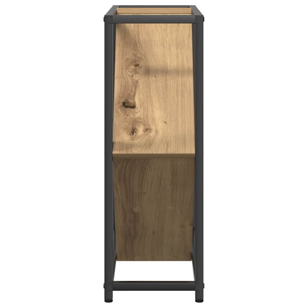 vidaXL Ράφι Κρασιού artisan δρυς 51 x 18 x 52.5 εκ. Επεξεργασμένο ξύλο
