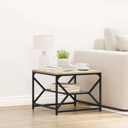 vidaXL Τραπεζάκι σαλονιού Sonoma Δρυς 51 x 50 x 40 εκ.