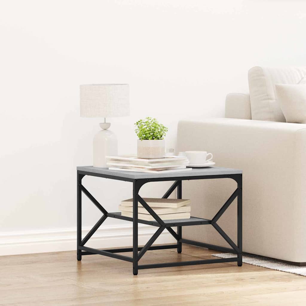 vidaXL Τραπεζάκι σαλονιού Γκρι sonoma 51 x 50 x 40 εκ.