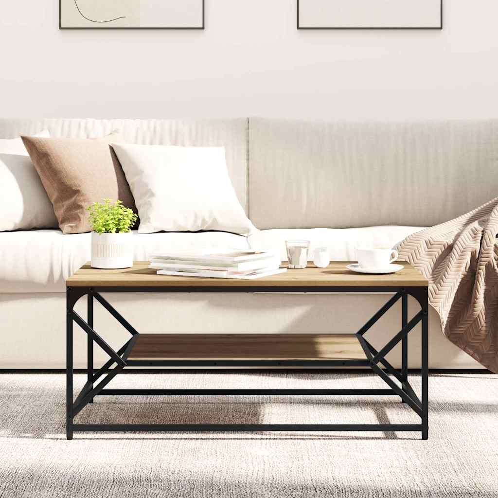 vidaXL Τραπεζάκι σαλονιού artisan δρυς 90 x 50 x 40 cm