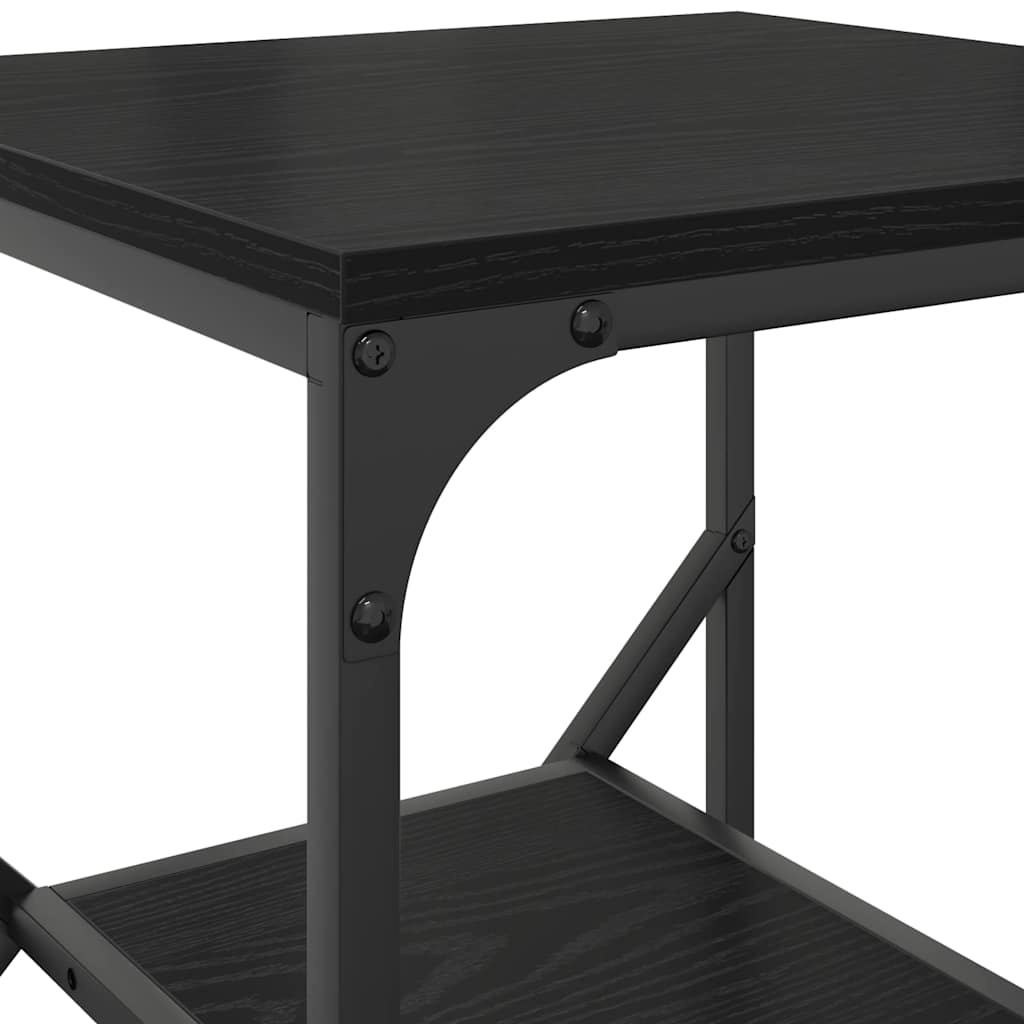 vidaXL Τραπεζάκι Πλευράς Μαύρη Οξυά 41 x 40 x 60 εκ.