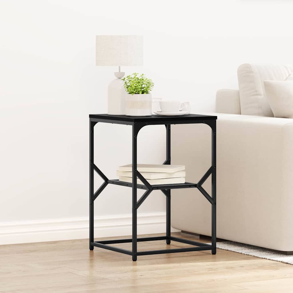 vidaXL Τραπεζάκι Πλευράς Μαύρη Οξυά 41 x 40 x 60 εκ.
