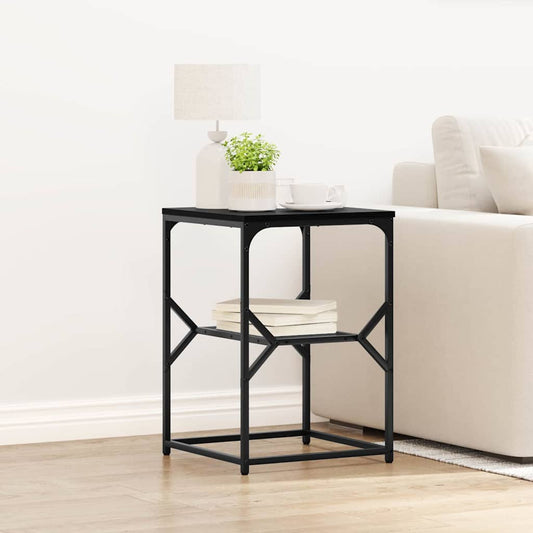 vidaXL Τραπεζάκι Πλευράς Μαύρη Οξυά 41 x 40 x 60 εκ.