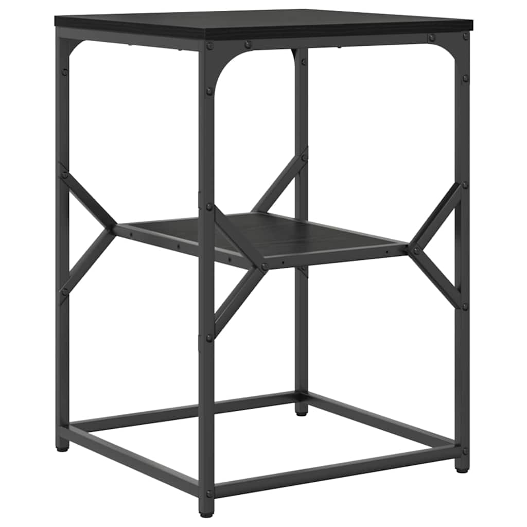 vidaXL Τραπεζάκι Πλευράς Μαύρη Οξυά 41 x 40 x 60 εκ.