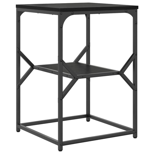 vidaXL Τραπεζάκι Πλευράς Μαύρη Οξυά 41 x 40 x 60 εκ.
