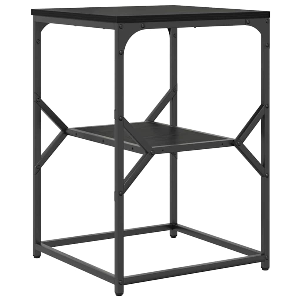 vidaXL Τραπεζάκι Πλευράς Μαύρη Οξυά 41 x 40 x 60 εκ.