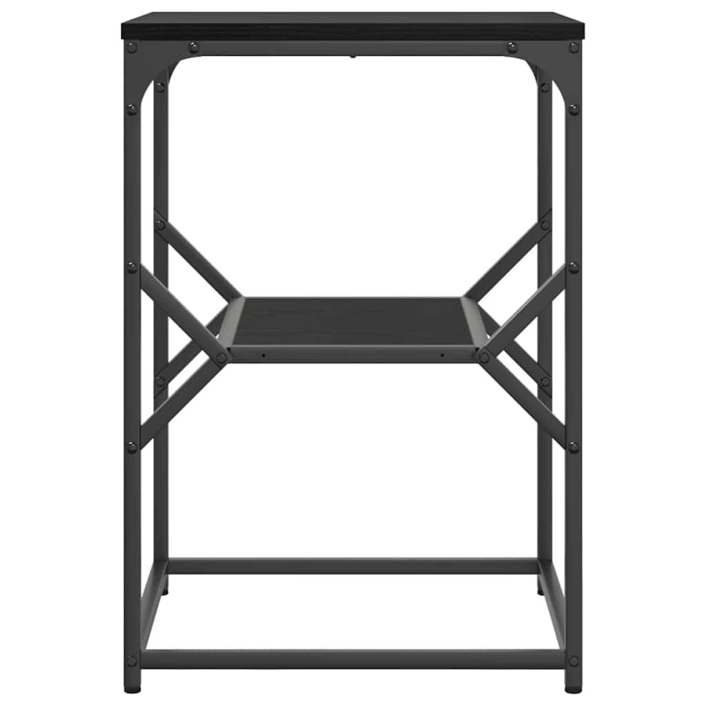 vidaXL Τραπεζάκι Πλευράς Μαύρη Οξυά 41 x 40 x 60 εκ.