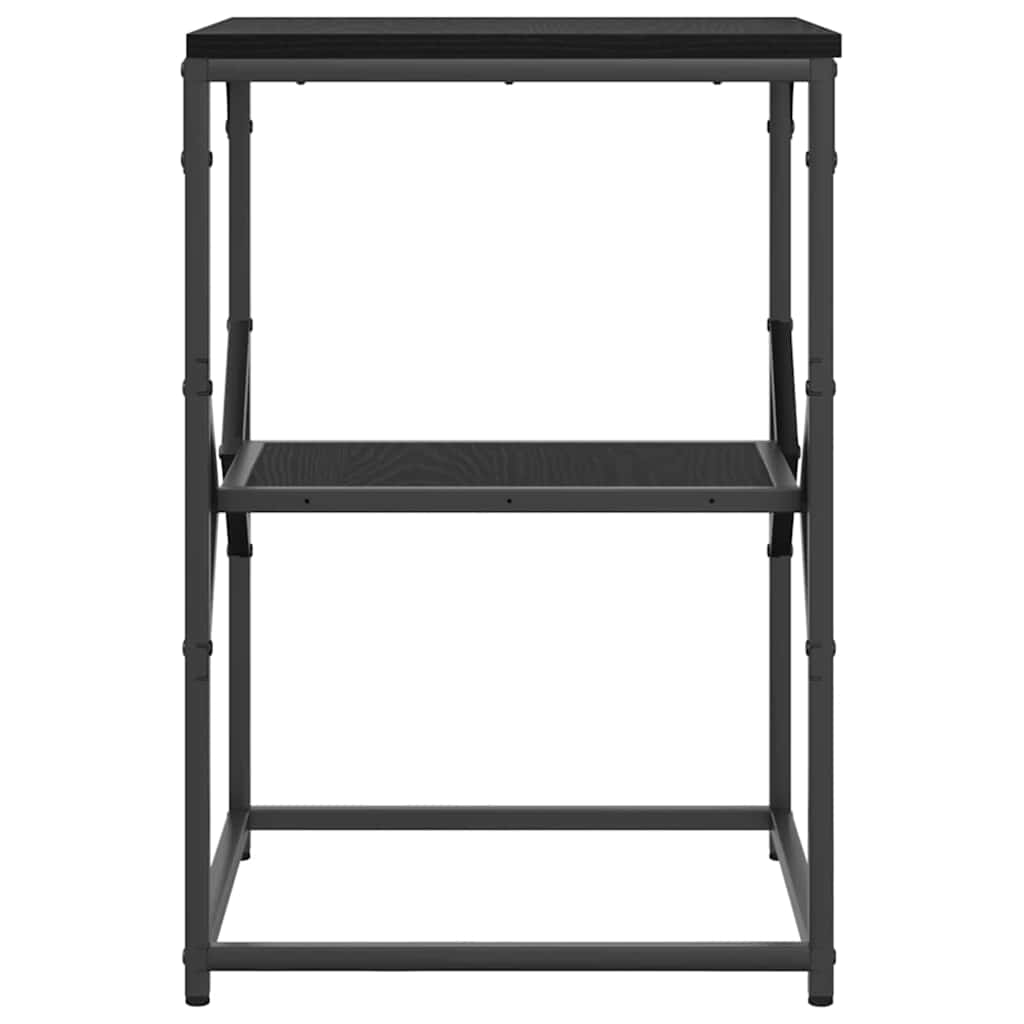 vidaXL Τραπεζάκι Πλευράς Μαύρη Οξυά 41 x 40 x 60 εκ.