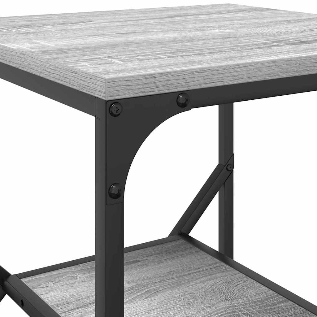 vidaXL Τραπεζάκι Πλευράς Γκρίζο Σονομα 41 x 40 x 60 εκ.