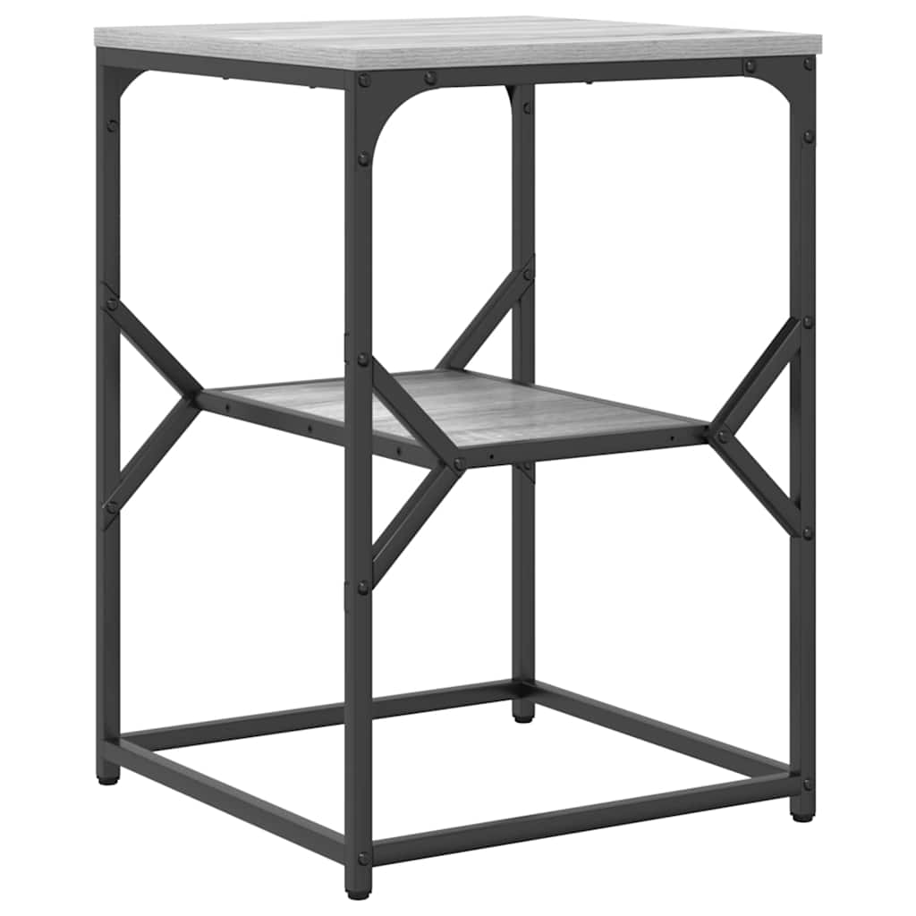 vidaXL Τραπεζάκι Πλευράς Γκρίζο Σονομα 41 x 40 x 60 εκ.
