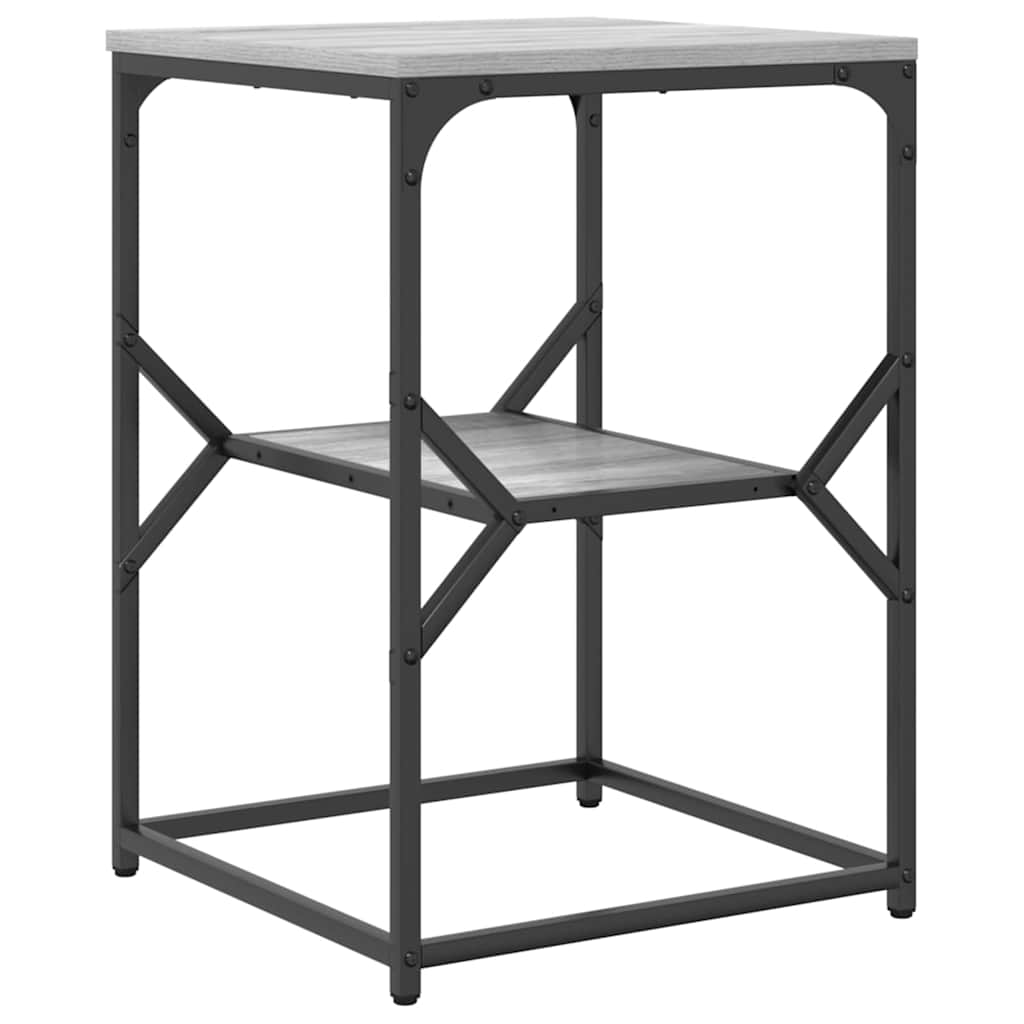 vidaXL Τραπεζάκι Πλευράς Γκρίζο Σονομα 41 x 40 x 60 εκ.
