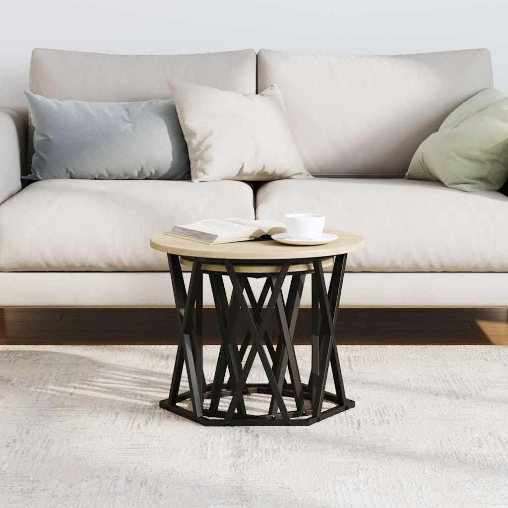 vidaXL Τραπεζάκι Πλευράς 2 pcs Sonoma Δρυς 50 x 50 x 40 cm