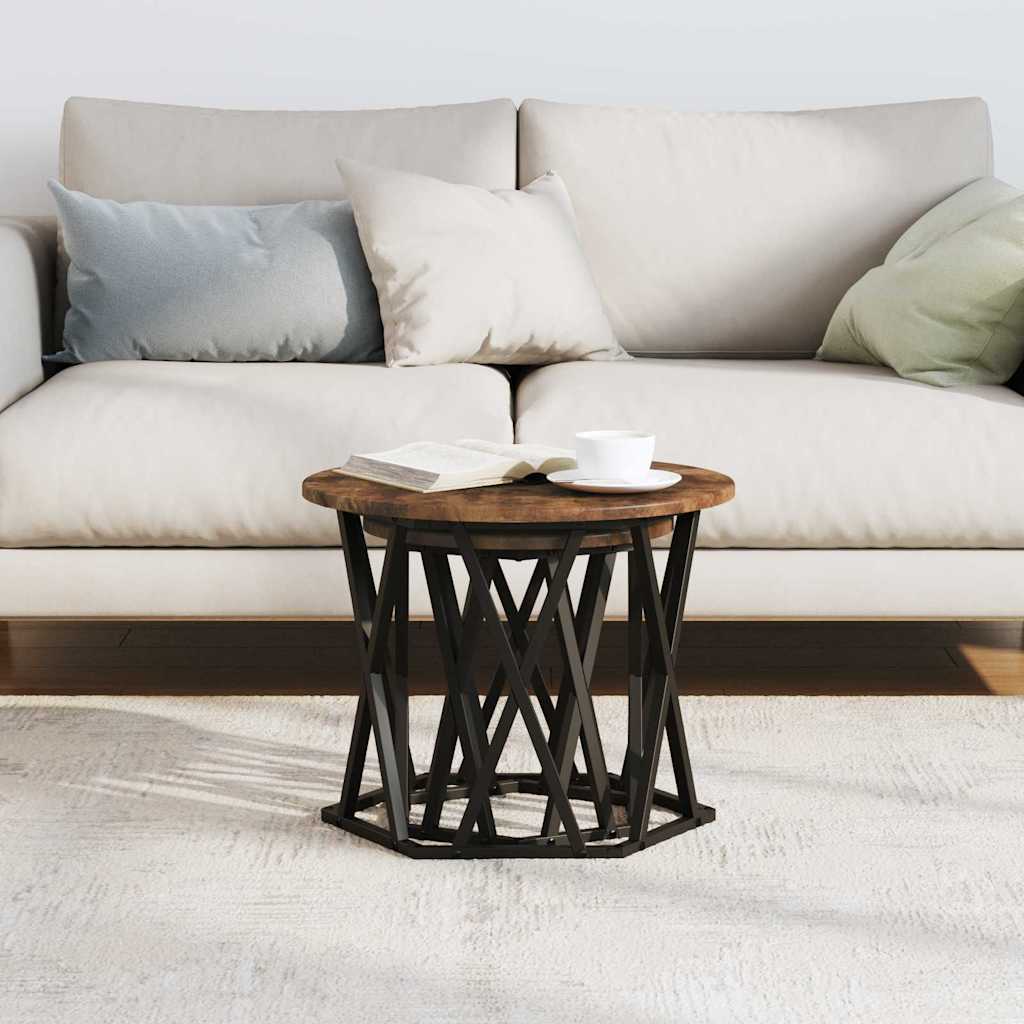 vidaXL Τραπεζάκι Πλευράς 2 pcs Καπνιστή δρυς 50 x 50 x 40 cm