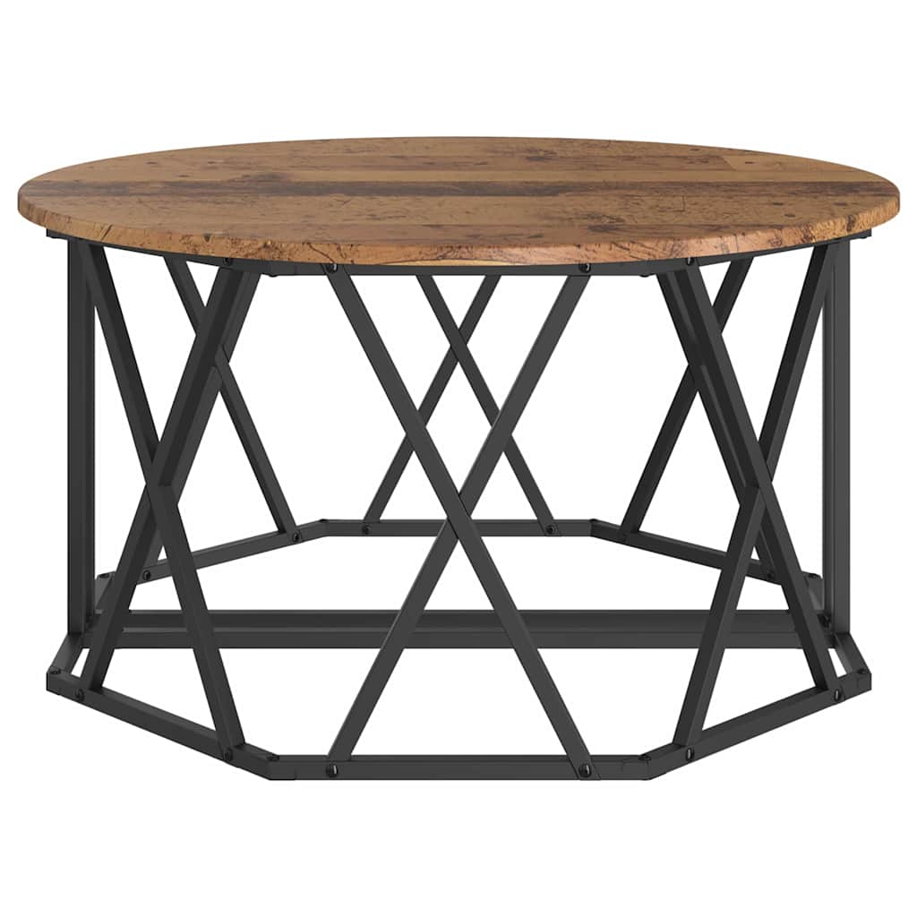 vidaXL Τραπεζάκι σαλονιού Παλαιό ξύλο 80 x 80 x 42 cm